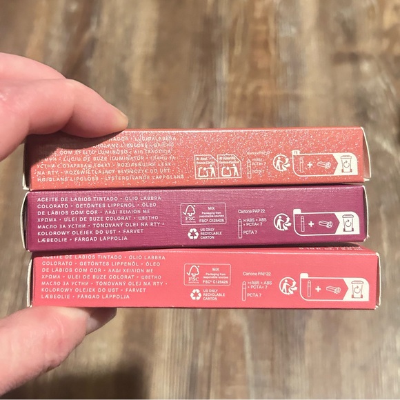 Lot of 3 Rare Beauty: Lip Gloss in SPARK & Tinted Lip Oils- WONDER & AFFECTION - Picture 3 of 15